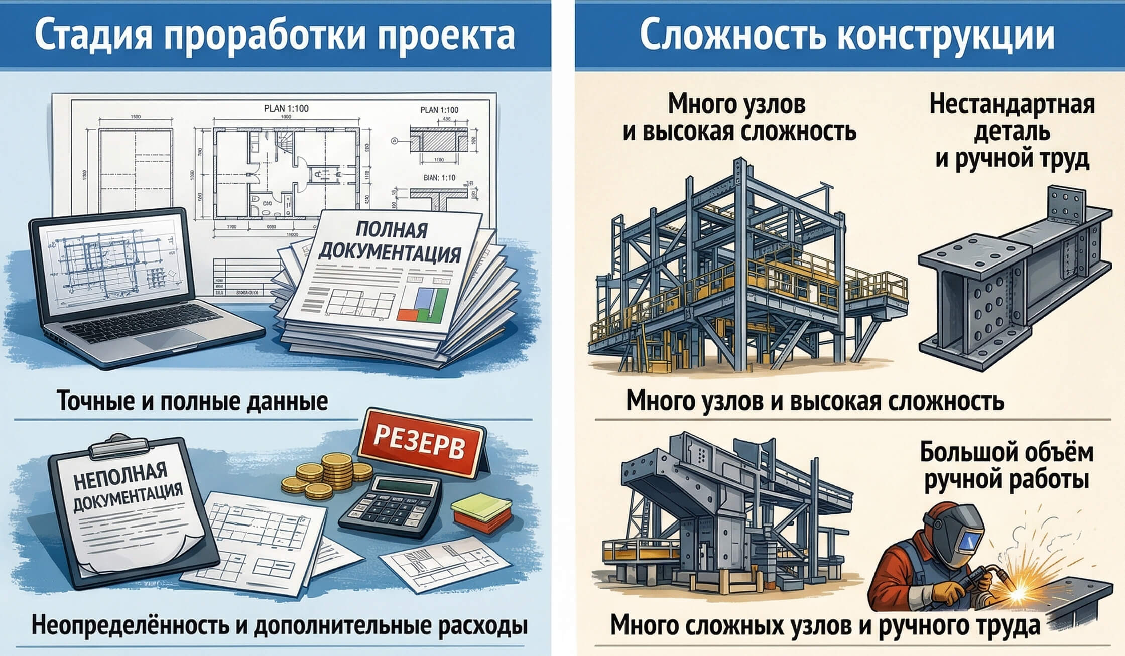 Что влияет на итоговую цену металлоконструкций